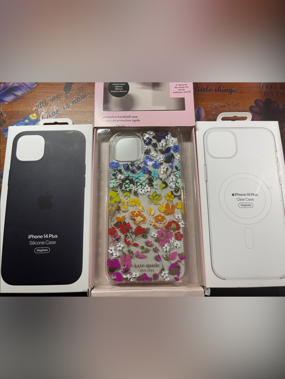 Kate Spade and Apple iPhone 14 Plus case bundle.